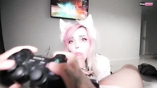 I play Genshin Impact while my pretty babe fucks me hard