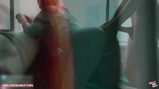 Realtor red hair appoints a viewing and has intense sex