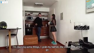 Aglaia Spicy delivers her ass at the home of her best friend in an intense anal creampie scene