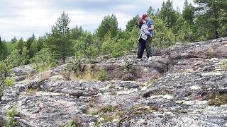 Sex in the park, beautiful girl in nature