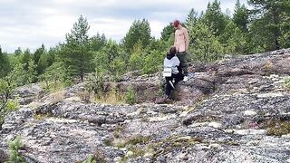 Sex in the park, beautiful girl in nature