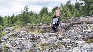 Sex in the park, beautiful girl in nature