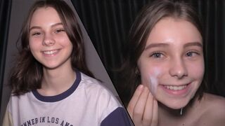 18 y.o. babe is a perfect submissive cumdumpster for her boyfriend