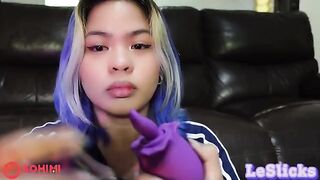 Playful Filipino beauty Tina Slick got herself soaked and rubbed her pussy with a vibrator
