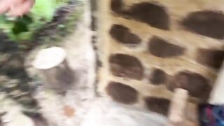 A couple getting caught fucking in the jungle, what a sight!