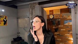 Spied on a hot stepmom in the shower, finished with cum