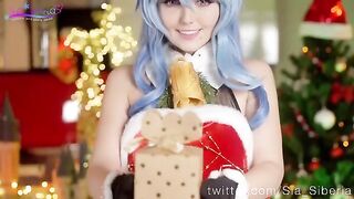 Merry Christmas with sweet Sia Siberia in a hot cosplay show
