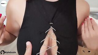 The girl is looking for excuses to get fucked by her neighbour
