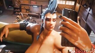 Junker Queen destroys Mei’s pussy in 3D animation