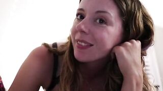 Nadia Fox gets her pussy railed while reading erotica, showcasing her wild side