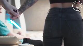 A hot wife surprised her husband with an unexpected threesome experience