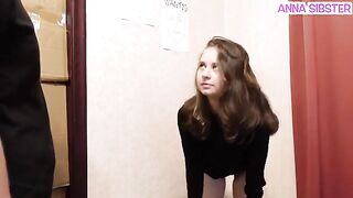 A girl was caught stealing chips and the guy had to check her