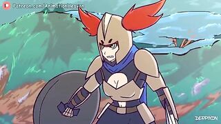 Cartoon girls make a treasure hunt and get fucked by monsters
