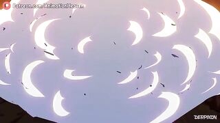 Cartoon girls make a treasure hunt and get fucked by monsters