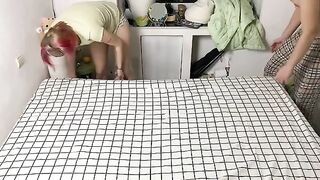 The couple has a conversation about marriage, with a playful twist to their intimate moments