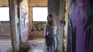 An Italian guy gets his dick sucked by a horny hottie