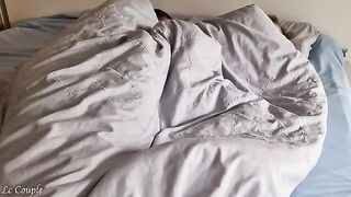 The husband pushed his dick into wife’s morning wet pussy