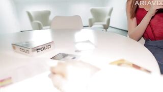A sexy game with a board and a stepbrother that ends in sex