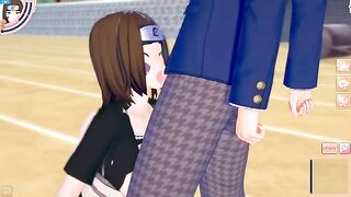 Naruto's big tits Rin Nohara is a naughty girl who loves to fuck