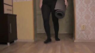 I pulled a prank on my roommate with yoga pants, it ended with sex