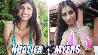 The greatest boobs battle: Mia Khalifa vs Violet Myers