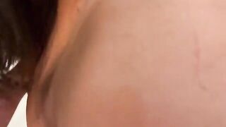 The hot brunette got fucked hard by her stepbrother in the kitchen