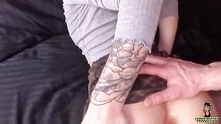 The guy teased and fucked in the ass a delicious little beauty, getting a creampie