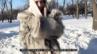 I walked the dog and fucked a hot slut in doggy style