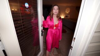 The neighbor came to help on Valentine's Day and ended up having sex