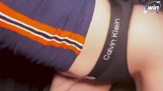 A cute stepsister woke me up with a blowjob and I fucked her hard