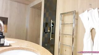 Leah Meow brings her wet pussy to be fucked by Johnny Sins in a steamy hotel room encounter