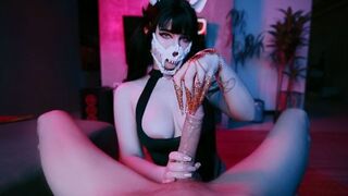 Femdom MollyRedWolf testing how long you can last. Good luck, sucker!
