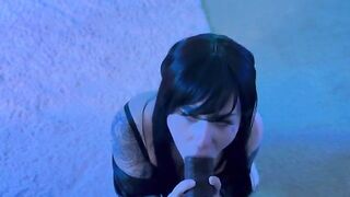 A hot Pokémon trainer girl catches a Ditto and fucks it hard