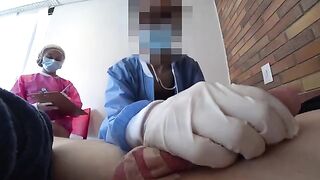 Two crazy nurses fuck with me in the hospital, it was wild. Public Dick Flash