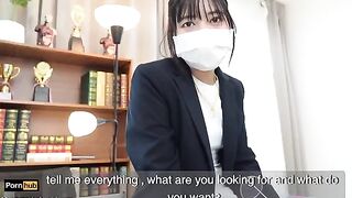 The hot gardener fucked the Asian teacher Mya Mya in the classroom