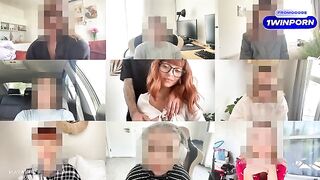 Sexual girl fucks with her client through a zoom meeting