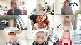 Sexual girl fucks with her client through a zoom meeting