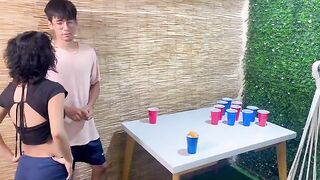 A simple game between stepbrothers ended up in sex and a cumshot