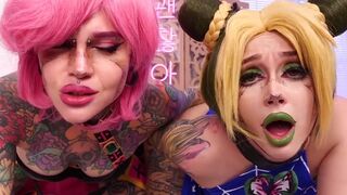 Purple Bitch and Nerwen X in hot anal threesome action