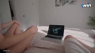 My step sister skipped a series and had sex with me instead