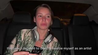 A talented Russian artist makes her porn debut, showcasing a passionate blowjob session