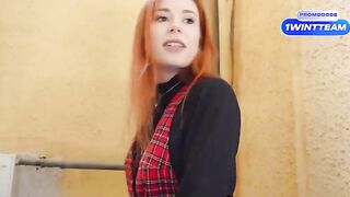 A busty woman met a YouTuber and got fucked at his place after oral sex