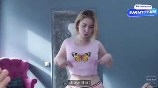The step-daughter agreed to give a blowjob to her father in return for money