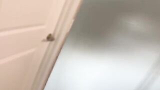 Spying on the hot Goth step sister with big natural tits is irresistible