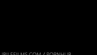 Two sexy lesbians have a hot lesbian sex straight at night on the bed