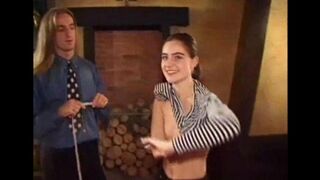 A young amateur with a big bush gets fucked by a man