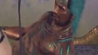 Brunette is having great fun on a big dick