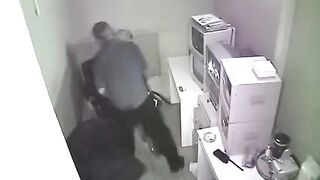 The employee was photographed having sex at work by a hidden camera