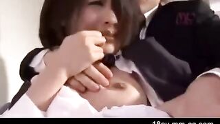 Asian guy forced his sister to have sex with him, she didn’t want to
