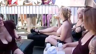 A man has sex with a girl right on the street